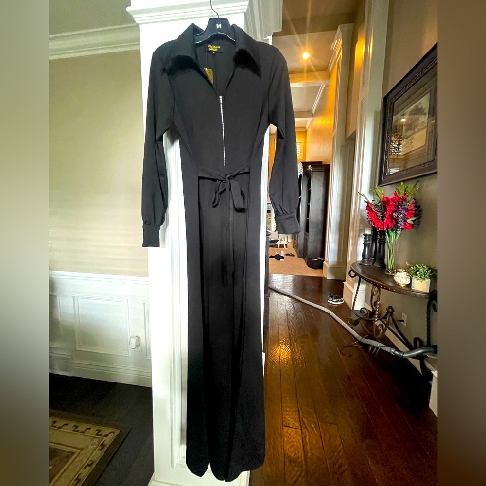 NWT- Rockin Bettie Boulevard Nights easy rider Jumpsuit . Black. S